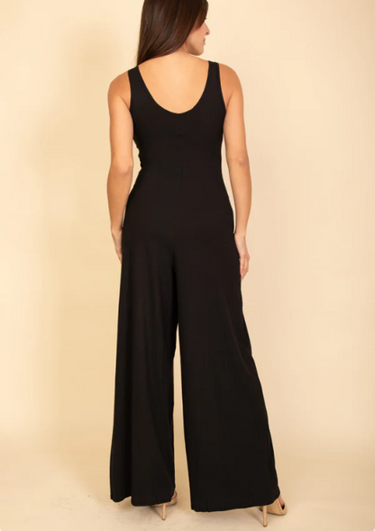 Alice Sleeveless-Wide Leg Comfy Jumpsuit