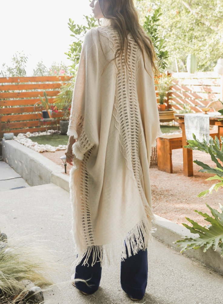 Kayla Cozy Bohemian Ruana