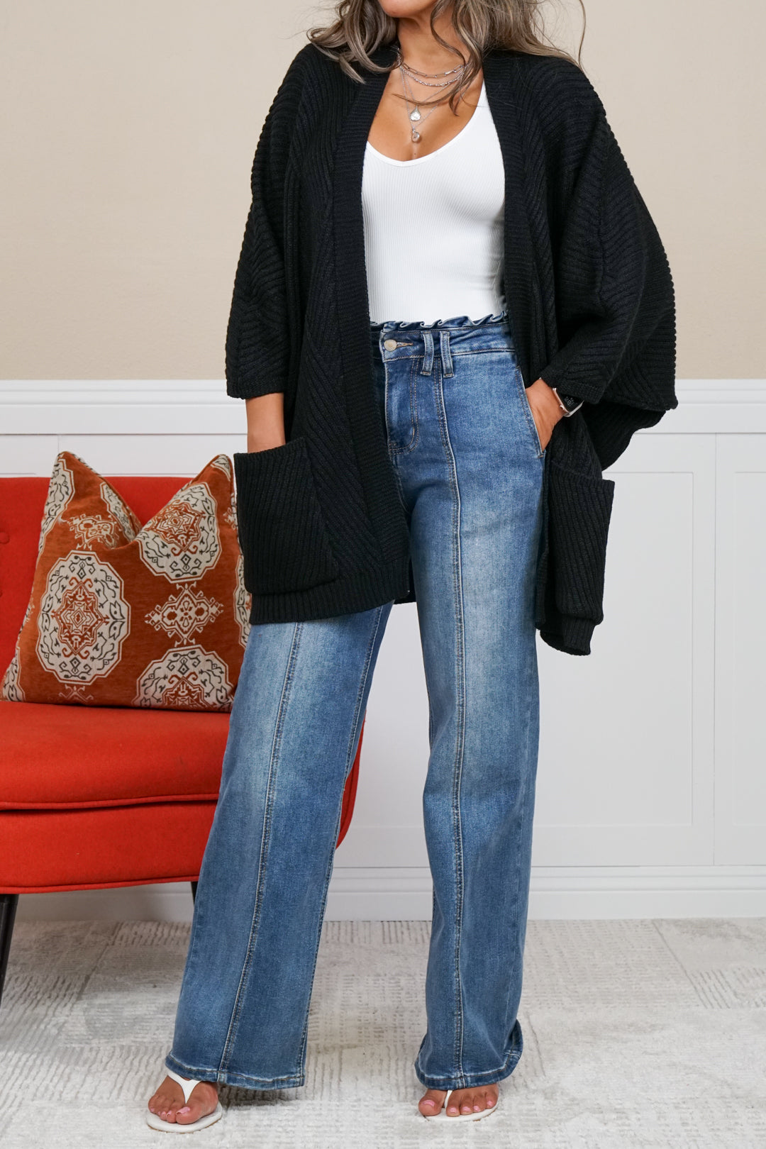 Catalina Ribbed Knit Cardigan