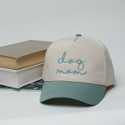 Dog Mom A-Frame Trucker Snapback Two-Tone Hat