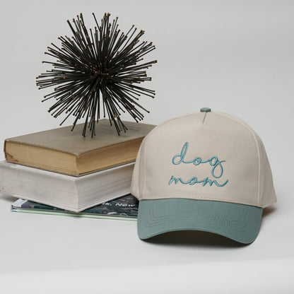 Dog Mom A-Frame Trucker Snapback Two-Tone Hat