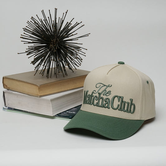 Matcha Club A-Frame Trucker Snapback Two-Tone Hat (Copy)