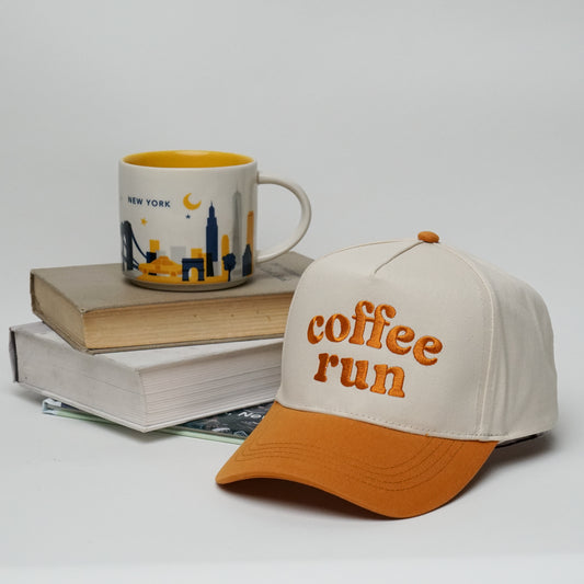 Coffee Run Snapback A Frame Baseball Hat