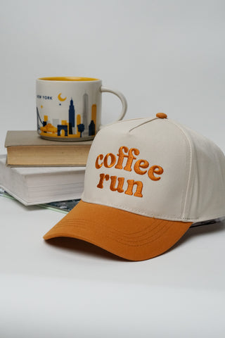 Coffee Run Snapback A Frame Baseball Hat