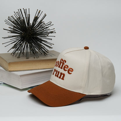Coffee Run Snapback A Frame Baseball Hat