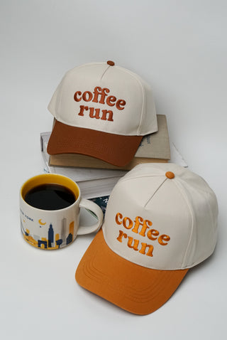 Coffee Run Snapback A Frame Baseball Hat