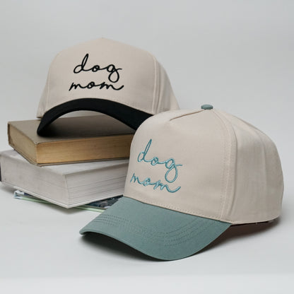 Dog Mom A-Frame Trucker Snapback Two-Tone Hat