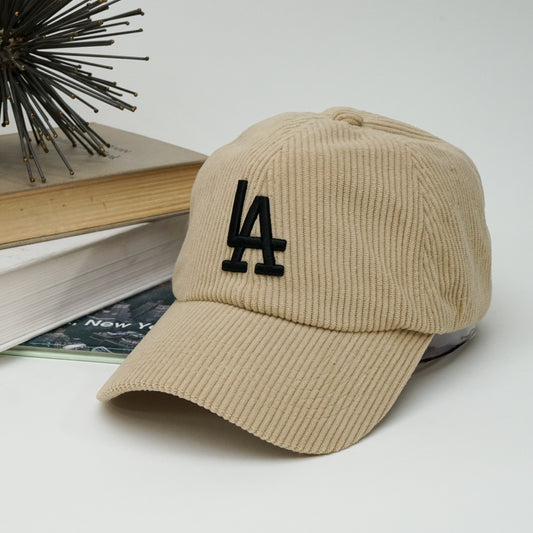 Los Angeles Adjustable Strap Baseball Cap | One size fist most | LA Logo Corduroy