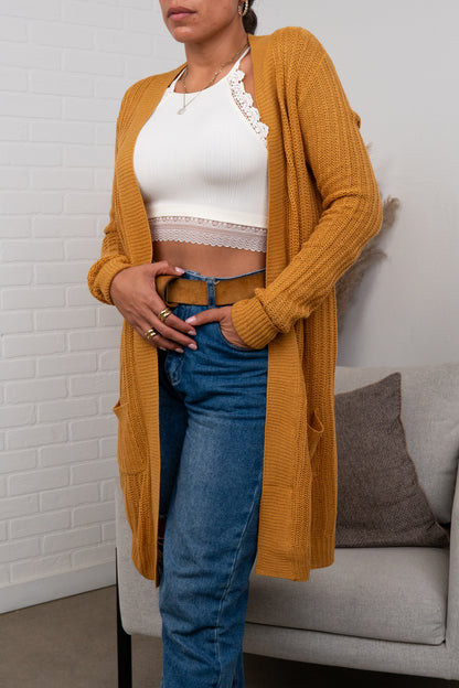 Breanna Waffle Knit Cardigan