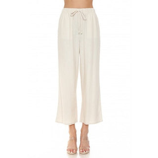 Linen crop pants