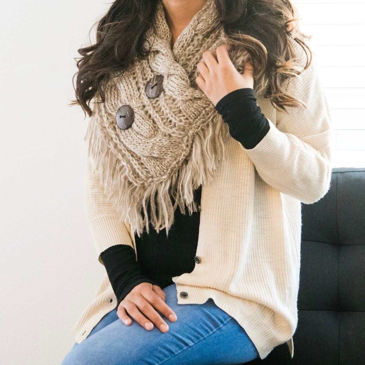 Adi chunky knit  scarf