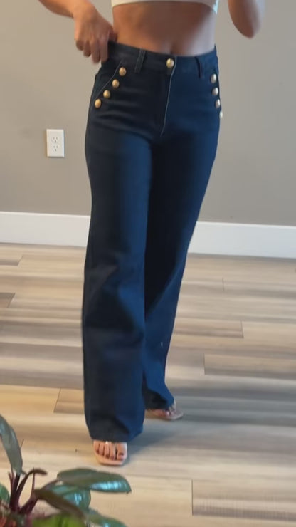 Gina High Waist Straight Leg Jeans – Flattering Women’s Denim Pants