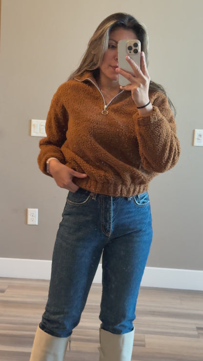 Teddy Half Zip Jacket
