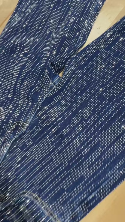 Trinity Rhinestone Straight JEANS – Sparkly High Waisted Denim